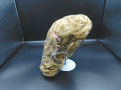 blonde 14 15 wig pink ribbons side